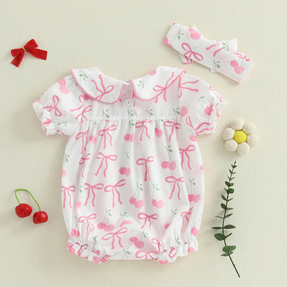 Bambino's Romper En Strik Set