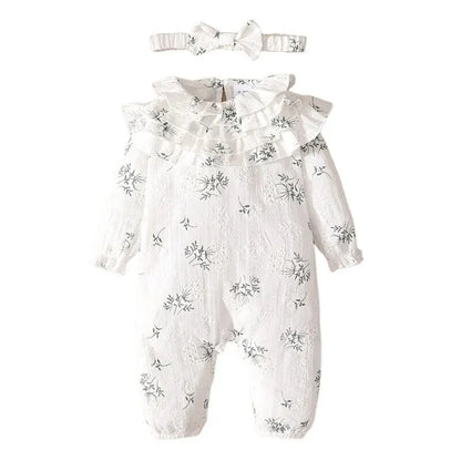 Bambino's Vintage Romper En Strik Set