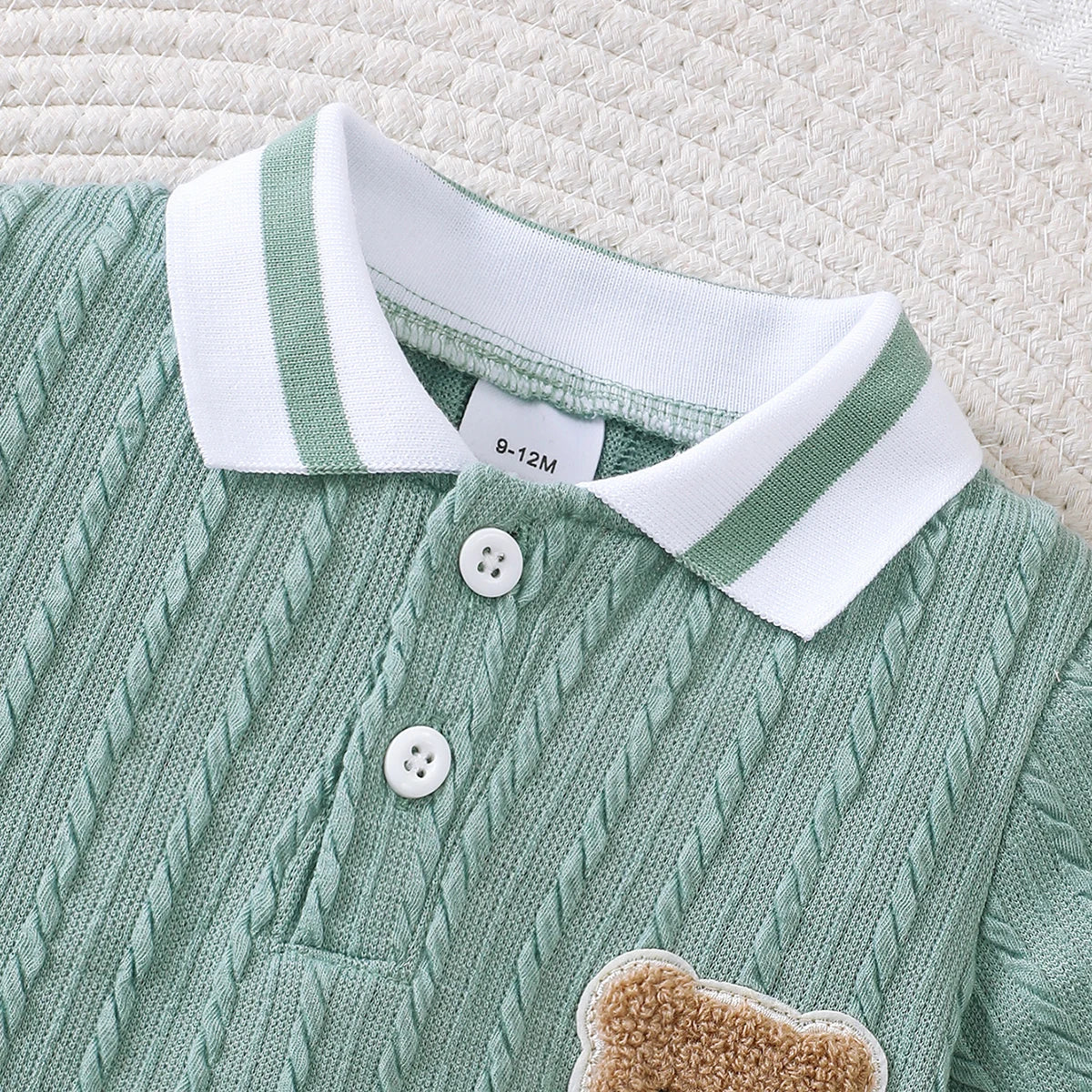 Bambino's Gebreide Teddybeer Romper