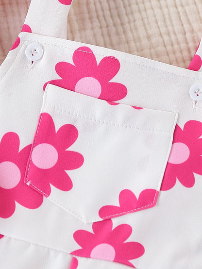 Bambino's Bloemen Jurk En Romper Set