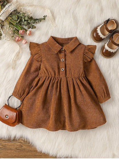Bambino’s Corduroy Jurkje Met Kraag