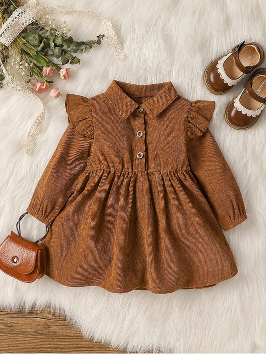 Bambino’s Corduroy Jurkje Met Kraag