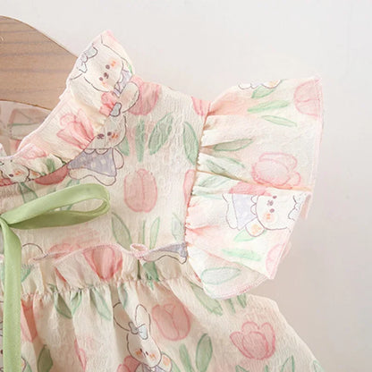 Bambino's Bloemetjes Jurk