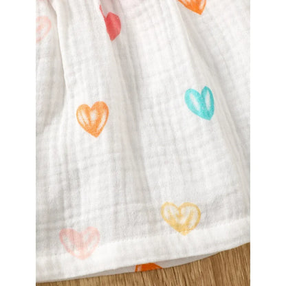 Bambino’s Hartjes Jurk En Hoedje Set