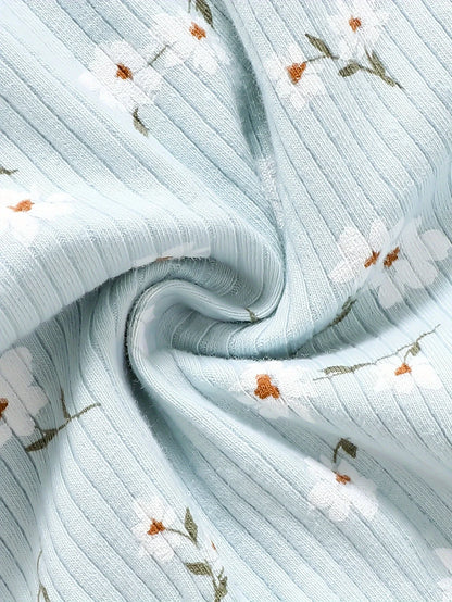 Bambino's Bloemen Romper En Haarband Set