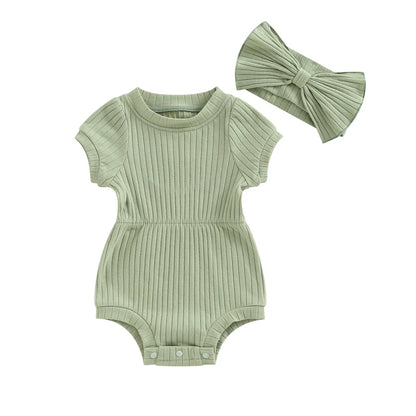 Bambino's Romper En Strik Set