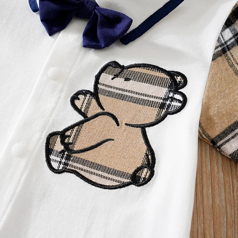 Bambino's Teddybeer Print Romper