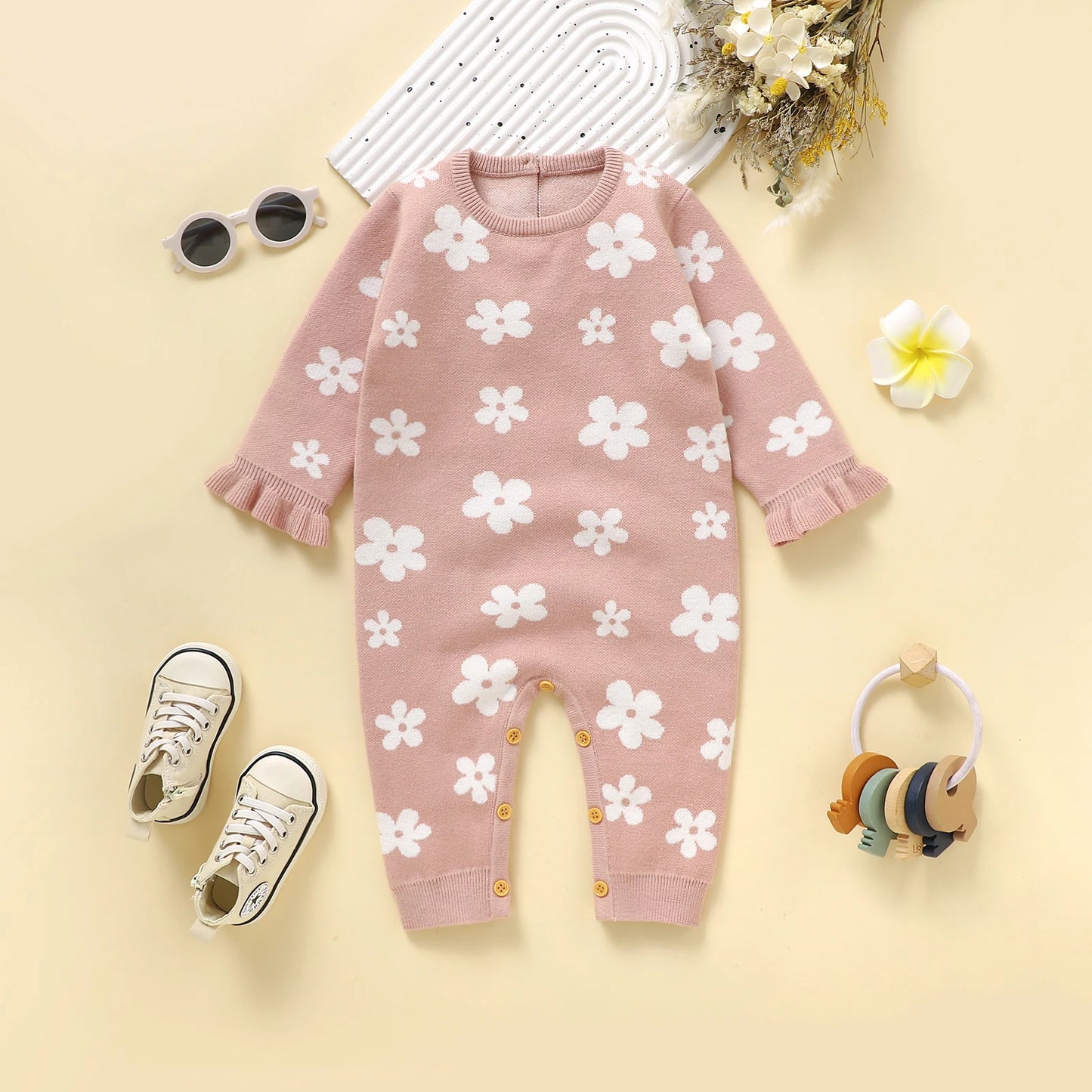 Bambino's Bloemenprint Romper