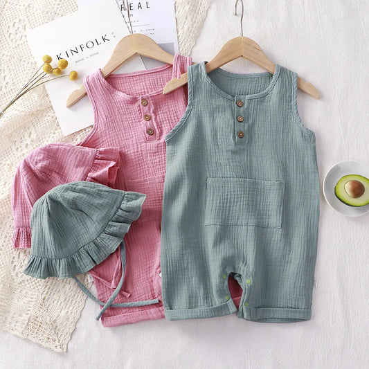 Bambino's Romper En Strandhoed Set