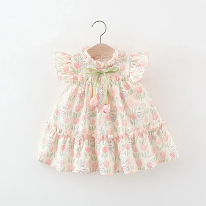 Bambino's Bloemetjes Jurk