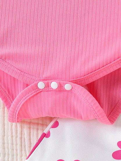 Bambino's Bloemen Jurk En Romper Set