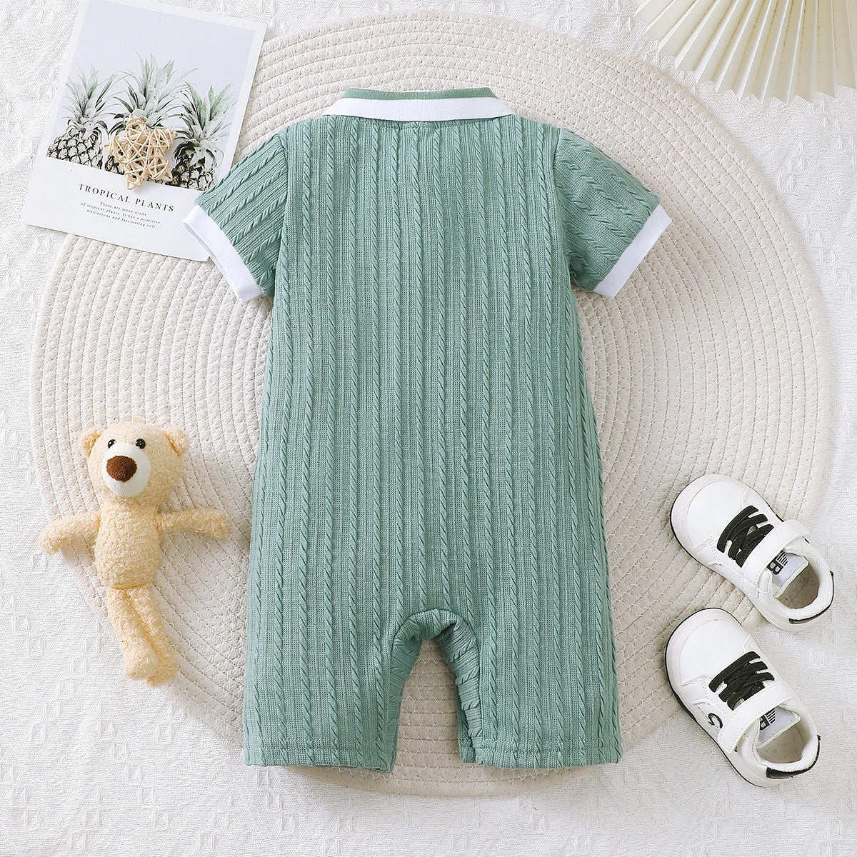 Bambino's Gebreide Teddybeer Romper