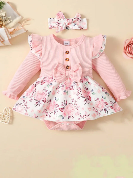 Bambino's Haarband En Romper Set