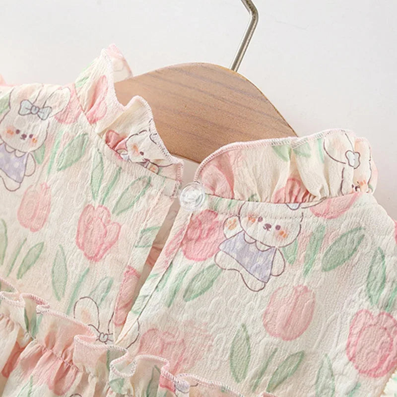 Bambino's Bloemetjes Jurk