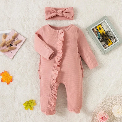 Bambino's Romper En Haarband Set