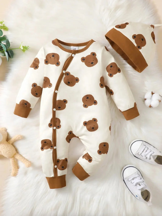 Bambino's Romper En Muts Set