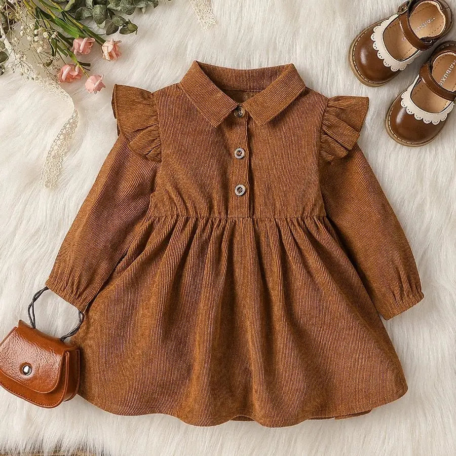 Bambino’s Corduroy Jurkje Met Kraag