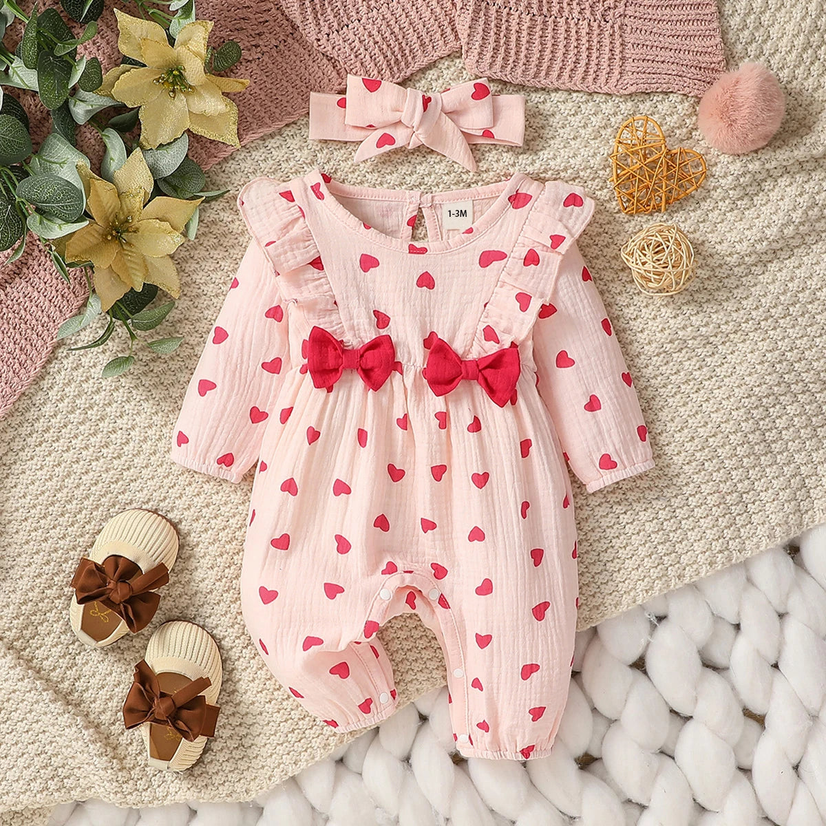 Bambino's Romper En strik Set