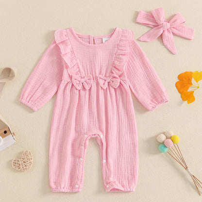 Bambino's Kleurrijke Romper En Strik Set