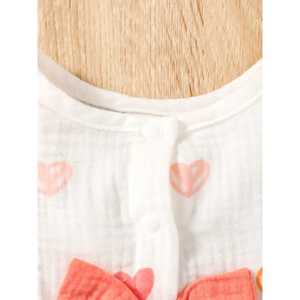 Bambino’s Hartjes Jurk En Hoedje Set