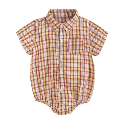 Bambino's Geruitte Romper