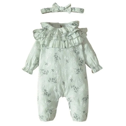 Bambino's Vintage Romper En Strik Set