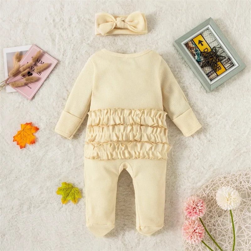 Bambino's Romper En Haarband Set