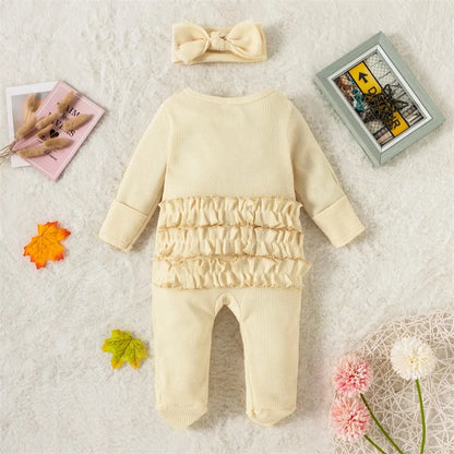 Bambino's Romper En Haarband Set