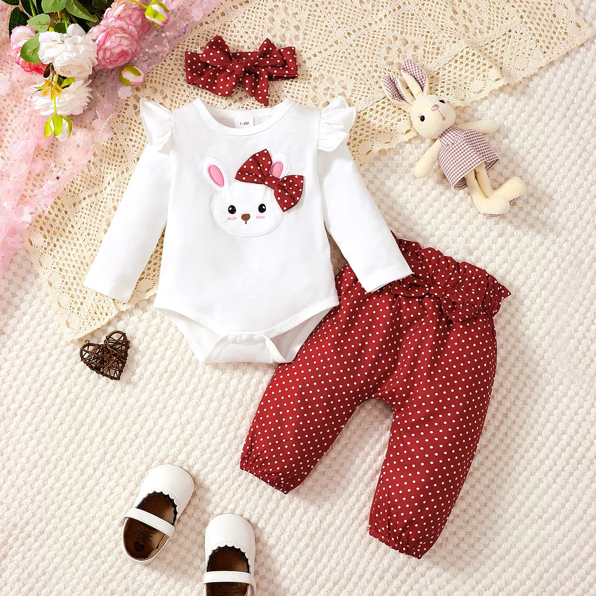 Bambino’s Bunny Romper En Broek Set