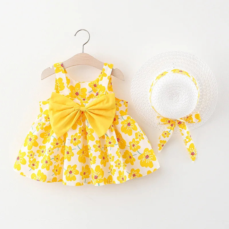 Bambino's Schattige Jurk En Hoed Set