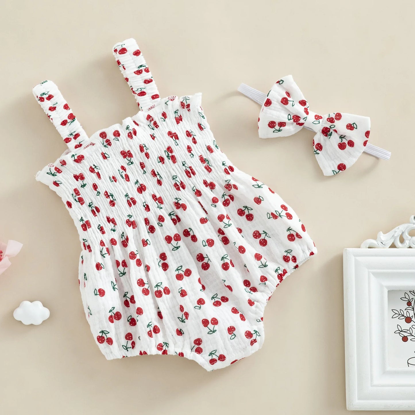 Bambino's Romper En Strik Set