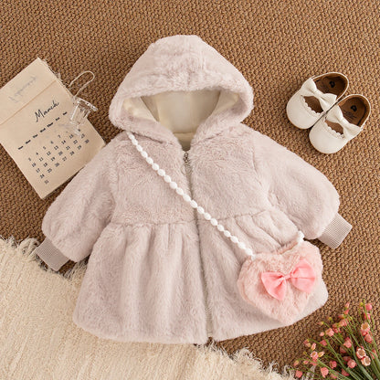 Bambino's Plushy Jas En Tas Set