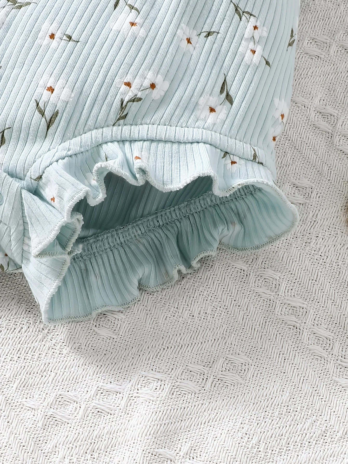 Bambino's Bloemen Romper En Haarband Set