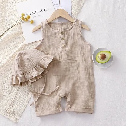 Bambino's Romper En Strandhoed Set