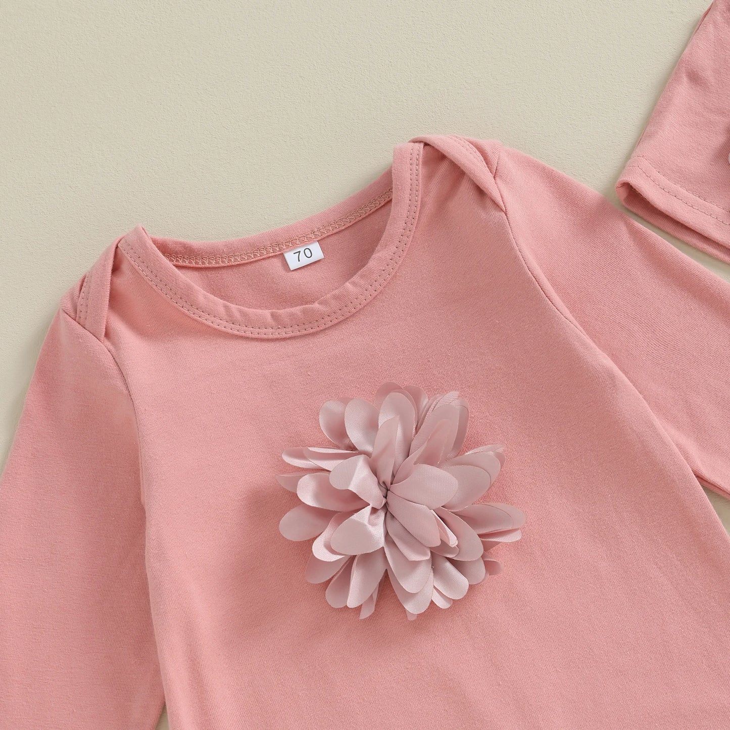 Bambino's Bloemen Romper En Muts Set