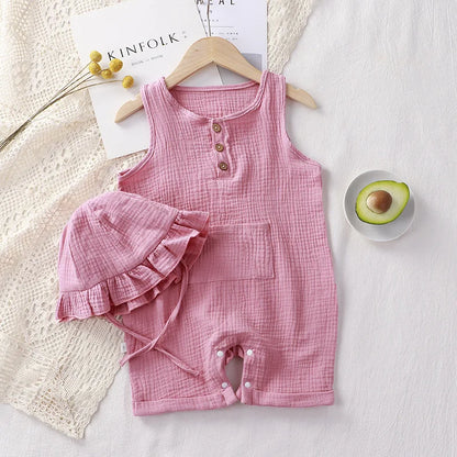Bambino's Romper En Strandhoed Set