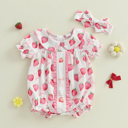 Bambino's Romper En Strik Set