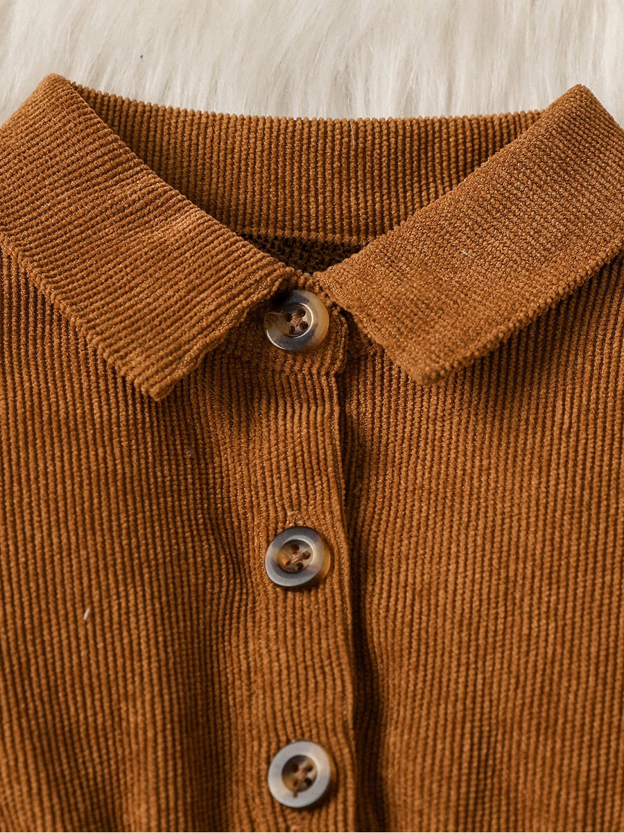 Bambino’s Corduroy Jurkje Met Kraag
