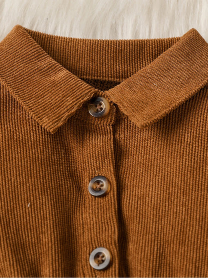 Bambino’s Corduroy Jurkje Met Kraag