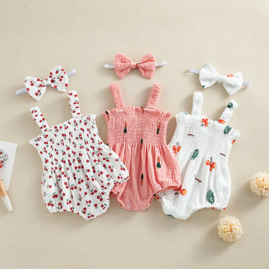 Bambino's Romper En Strik Set