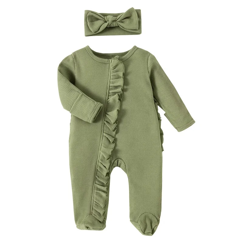 Bambino's Romper En Haarband Set