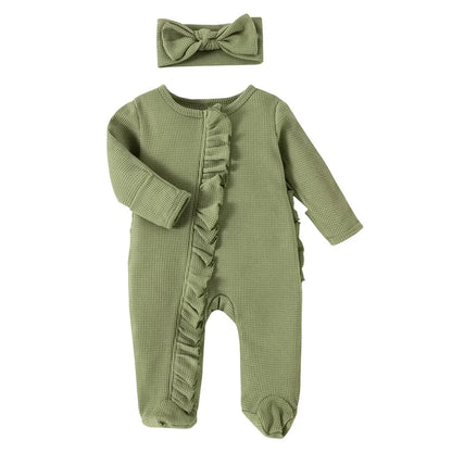 Bambino's Romper En Haarband Set