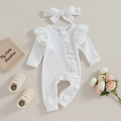 Bambino's Romper En Strik Set