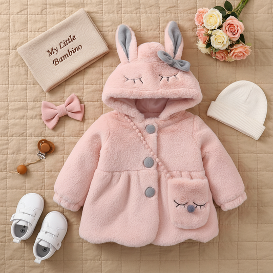 Bambino's Konijnen Jas En Tas Set
