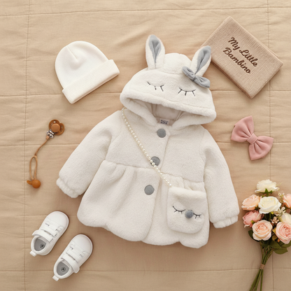 Bambino's Konijnen Jas En Tas Set