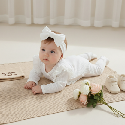 Bambino's Romper En Strik Set