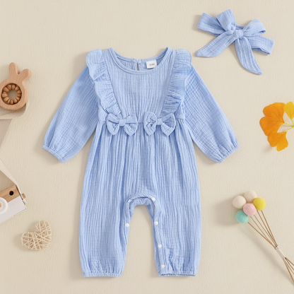 Bambino's Kleurrijke Romper En Strik Set