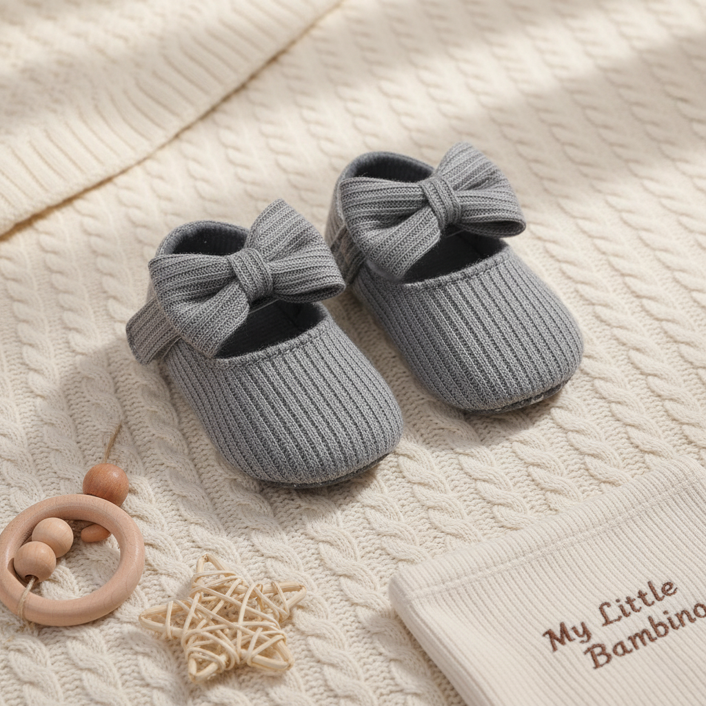 Bambino’s Gebreide Strik Slofjes