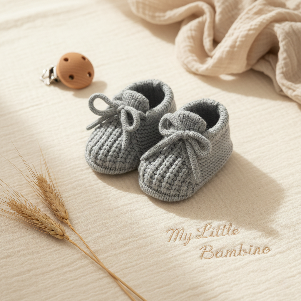 Bambino’s Gebreide Strik Slofjes